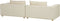 LERMON - Driezitsbank - Beige - Polyester