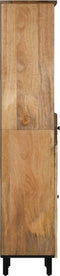 vidaXL - Badkamerkast - 38x33x160 - cm - massief - mangohout