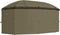 vidaXL - Prieel - met - gordijnen - 180 - g/m² - 520x349x255 - cm - taupe