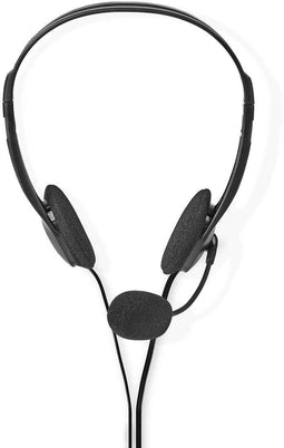 Nedis CHST100 - Stereo headset - Verstelbare hoofdband - Zwart