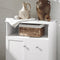 SoBuy Badkamerkast, Badkamer Kolomkast, Lage Kast, Staande Kast, Dressoir, Opbergkast