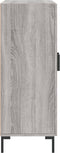 vidaXL - Dressoir - 69,5x34x90 - cm - bewerkt - hout - grijs - sonoma - eikenkleurig