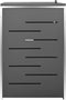 vidaXL - Containerberging - driedubbel - 207x77,5x112,5 - cm - roestvrij - staal