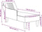 vidaXL - Chaise - longue - met - rechterarmleuning - fluweel - crèmekleurig