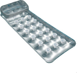 Opblaasbaar matras Intex Zilverkleurig 18 Glazen 188 x 30 x 71 cm (6 Stuks)