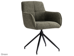 Criks Design Draaibare Eetkamerstoel Charly Green