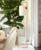Light & Living Vloerlamp Donio - Naturel/Crème - 33.5x28x155cm - Modern - Staande lampen voor Woonkamer - Slaapkamer
