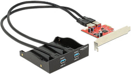 Delock 61775 - USB 3.0 Front Panel 2-Port - PCI Express Card - 5000 Mbit/s (2 stuks)