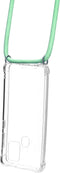 Mobiparts Galaxy A21s (2020) - Lanyard Case - Verstelbaar koord - Groen