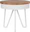 LABEL51 Saran Bijzettafel - Wit - Metaal - Rond - 44 cm