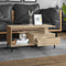 vidaXL - Salontafel - 90x49x45 - cm - bewerkt - hout - sonoma - eikenkleurig