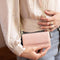 Selencia Hoesje Geschikt voor Samsung Galaxy S10 Hoesje Met Pasjeshouder - Selencia Eny Uitneembare Vegan Lederen Clutch - Roze
