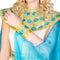 dressforfun Cleopatra - Vrouwenkostuum XXL - Betoverend kleed met haarband en kraag - Wit