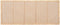 Home ESPRIT - Hoofdbord - Rotan - Lichtbruin 190 X 2,5 X 80 CM