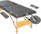vidaXL - Massagetafel - met - 2 - zones - 186x68 - cm - houten - frame - antraciet