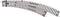 H0 Piko A-rails 55228 Gebogen wissel, Rechts 1 stuk(s)