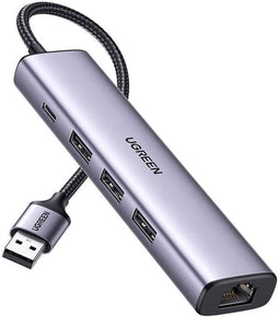 UGREEN 5-in-1 USB-A Hub met USB-A / USB-C / Ethernet voor Laptop/Macbook