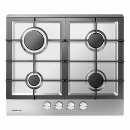 Inventum IKG6023GRVS - Inbouw kookplaat - Gas - Roestvrijstaal