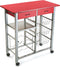 Groentetrolley Versa Rood PVC 40 x 82 x 76 cm