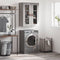 vidaXL - Wandkast - 69,5x34x90 - cm - grijs - sonoma - eikenkleurig