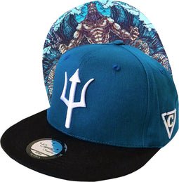 Capiche® Snapback pet Heren - Poseidon - Unisex - Onesize - Sportcap - Baseball Cap - Mannen - Blauw - Cap - Petten - pet dames - petten heren