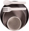 Bo Jungle - CPLA Eet Set Baby - Kinderservies - Kraamcadeau - Bestek - Beker - Bord - 5 stuks - Milieu verantwoordelijk - Ecologisch - Vaatwasbestendig en magnetronbestendig - Eco-responsable CPLA Tableware Set Grijs
