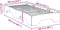 vidaXL - Bedframe - zonder - matras - stapelbaar - 100x200 - cm - massief - hout