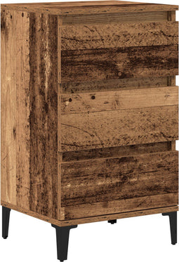 vidaXL - Nachtkastje - Oud - Hout - 40x35x70 - cm - Engineered - Hout