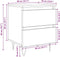 vidaXL - Nachtkastjes - 2 - st - 40x35x50 - cm - sonoma - eikenkleurig
