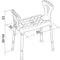 Able2 Atlantis Douchekruk - Lichtgewicht Verstelbare Douchestoel - Aluminium Frame - Met Armsteunen