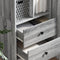 vidaXL - Hoge - Kast - Grijs - Sonoma - 45,5x34x127 - cm - Gemaakte - Hout