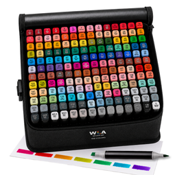 WLA Marker168 - Alcohol Markers - 168 kleuren - Twinmarkers - Markeerstiften - Voor Kinderen en Volwassenen - Stiften