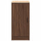 vidaXL - Garagekast - 40x51x85 - cm - massief - grenenhout - bruin - eikenkleurig