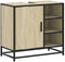 vidaXL - Wastafelkast - 65x33x60 - cm - bewerkt - hout - sonoma - eikenkleurig
