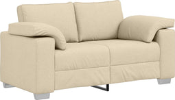 vidaXL - Crème - Loveseat - - - 120 - cm - Stof