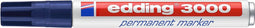 edding 3000 permanent marker rond - Staalblauw - 1 stuk