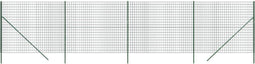 vidaXL - Draadgaashek - 1,6x10 - m - gegalvaniseerd - staal - groen