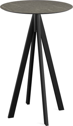 Infinity Statafel Zwart Frame + Midnight Marble HPL 70 cm - Essentials 120041670