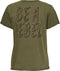ONLY ONLLUCY LIFE S/S REG LEO TOP BOX CS JRS - Dames T-shirt - Korte mouwen Hoge ronde hals 100% Organisch Katoen - Maat XS