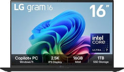 LG Gram 16Z90TL-G.AU78A1 - Laptop - Intel Core Ultra 7 256V 16 GB LPDDR5x 1 TB SSD 40,6 cm (16") 2.5K Zwart