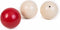 Aramith Caramboleballen - Rood, Wit, Wit – 61,5 mm