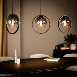 Hanglamp Sunset 3-lichts - Smoke glas | BY-OLAF