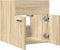 vidaXL - Wastafelkast - 41x38,5x46 - cm - bewerkt - hout - sonoma - eikenkleurig