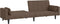 vidaXL - Slaapbank - 2-zits - met - 2 - kussens - stof - taupe