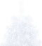 vidaXL - Kunstkerstboom - met - verlichting - en - kerstballen - half - 120 - cm - wit