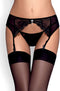 Obsessive - Charms Garter Belt & String Zwart L/XL