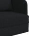 vidaXL - Vloersofa - Bed - 2-in-1 - Zwart - 65x80x83 - cm - Stof
