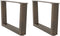 vidaXL - Eettafelpoten - 2 - st - V-vormig - 50x(30-31,3) - cm - staal - naturel