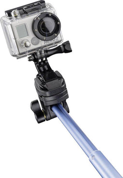Selfiestick Mantona Handstativ 8 Cm 1/4 Inch Blauw Incl. Handlus