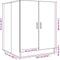 vidaXL - Wasmachinekast - 71x71,5x91,5 - cm - grijs - sonoma - eikenkleurig